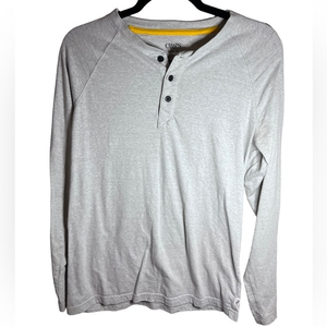 Chaps Sport Men’s Gray Long‎ Sleeve Henley - Size S